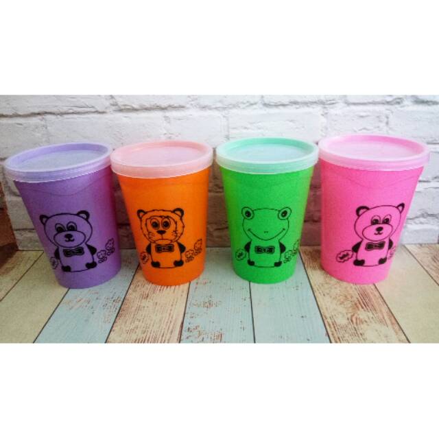 Gelas Lovely / Souvenir ulang tahun anak / souvenir gelas anak / souvenir ultah Anak