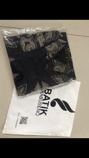 Asta Sibori Kemeja Batik Pria Lengan Panjang Slimfit Katun Printing Hem Baju Seragam Kantor Modern