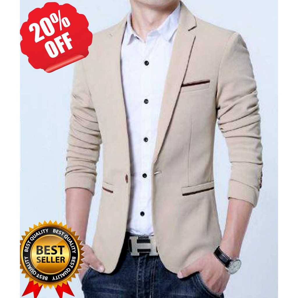 Jas Balzer Cream jas pria cream