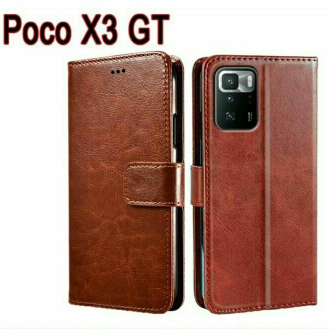 Xiaomi Poco X3 GT Case Flip Cover Case Leather Wallet Sarung Poco X3 GT