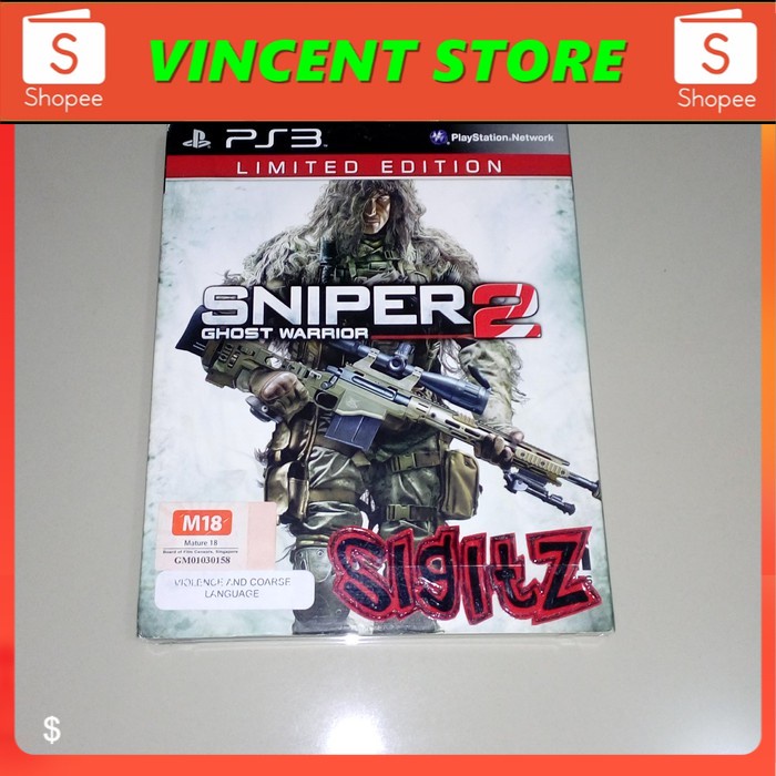 PRODUK ORIGINAL bd PS3 kaset game SNIPER 2 GHOST WARRIOR