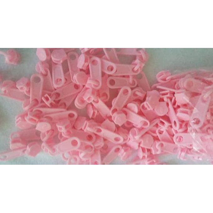 KEPALA PLASTIK NO 5 PINK MUDA ISI 100PCS - 100 PCS