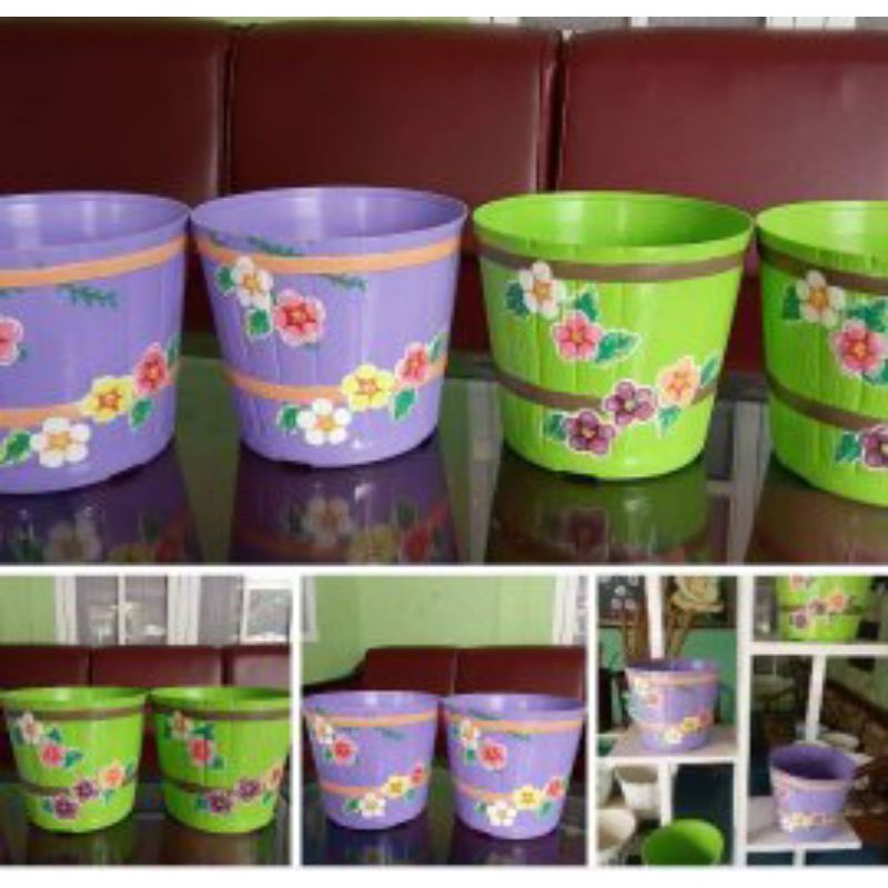 

Pot Lucu/Plastik/Lukis/Murah