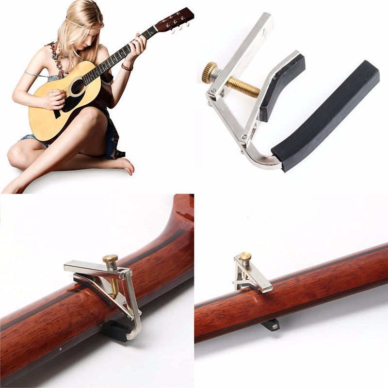 Capo Gitar jepit Solid Metal / Guitar Quick Change Capo / Bolt