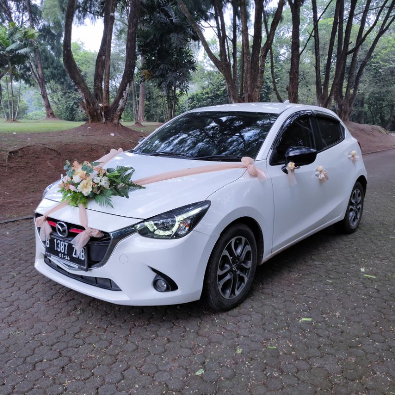 Bunga mobil pengantin murah premium pernikahan wedding car