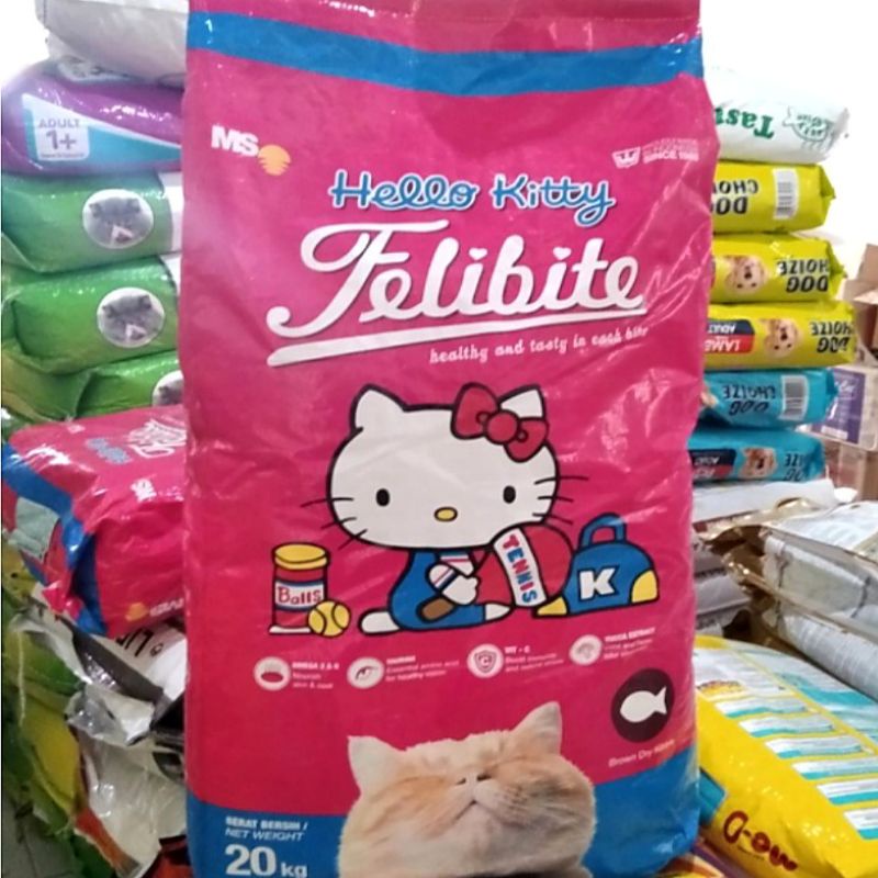 Felibite Tuna Kible Ikan 20kg / Dry food / Makanan Kucing via Gojek Grab