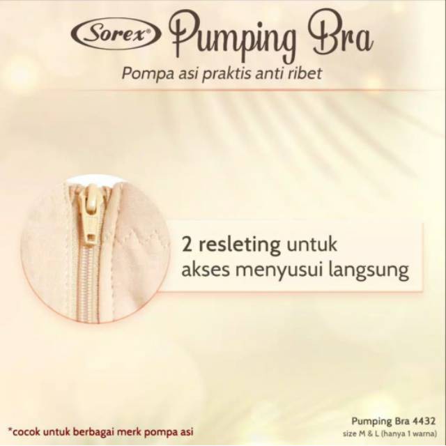 Sorex Pumping Bra 4432 dengan Packaging Ekslusif