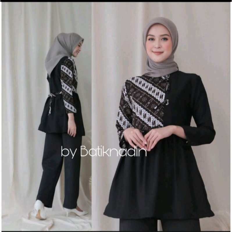 Atasan Batik Wanita Kerja Jumbo M L XL XXL L4 L5 Termurah Shopee .