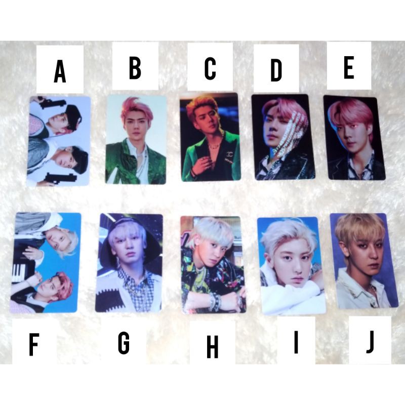 EXO SC STICKER PACK CHANYEOL SEHUN PHOTOCARD PC