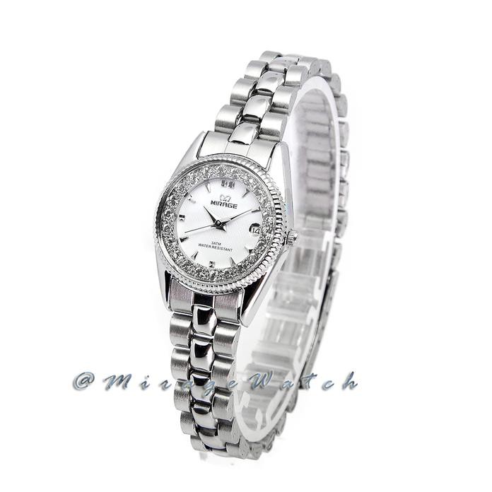 Promo Jam Tangan Mirage Wanita Original Rx 1580 L Silver Pp