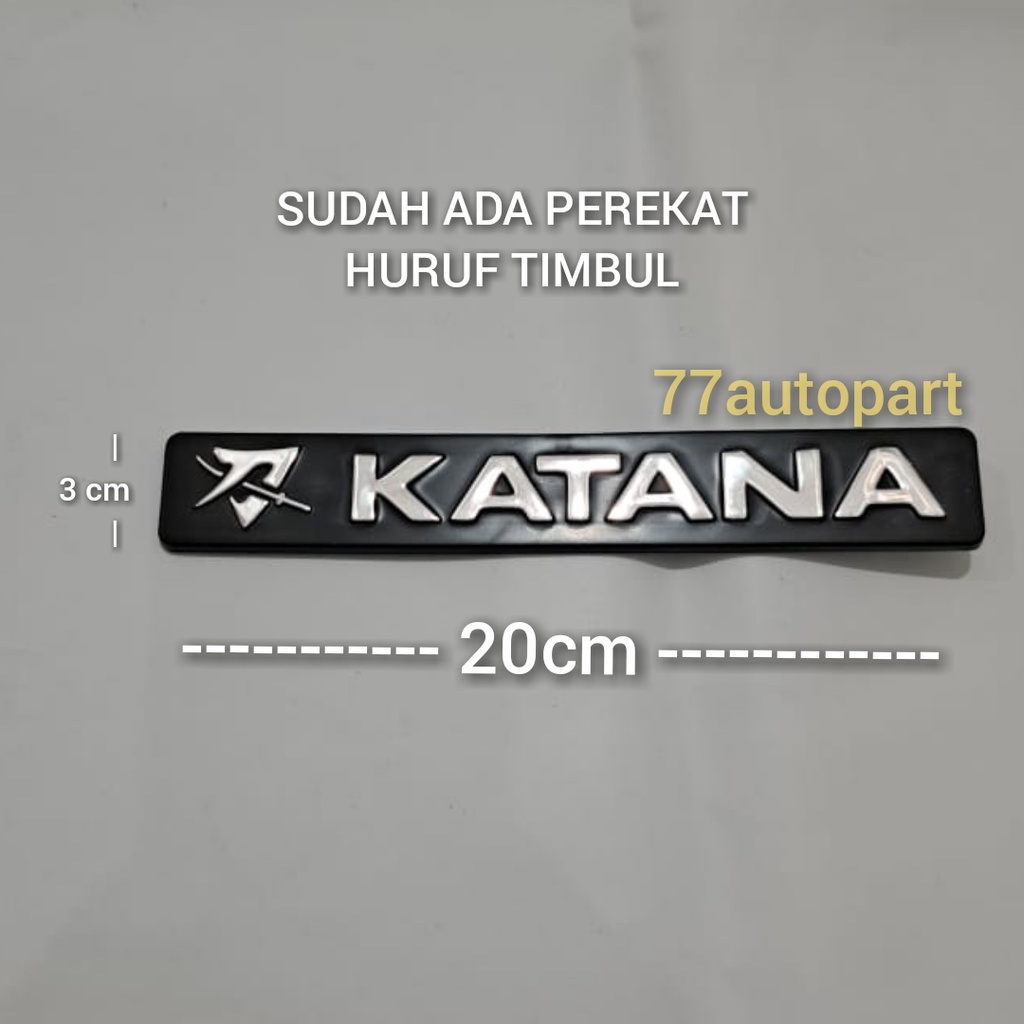 emblem logo mobil tulisan katana