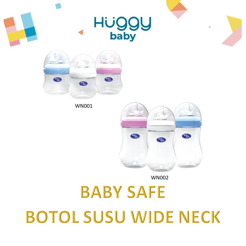 Baby Safe WN002 WN04 WN05 WN30 250ML WN001 125ML Wide Neck Bottle Botol Susu Anak Bayi Murah