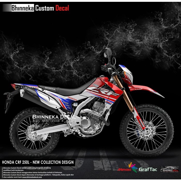DECAL/STICKER HONDA CRF 250L DESIGN HRC 2