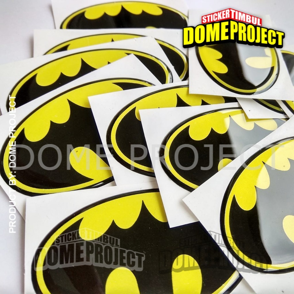 BATMAN LOGO STIKER EMBLEM RESIN LENTUR AKSESORIS AKSESORIS SEPEDA MOTOR OUTDOOR