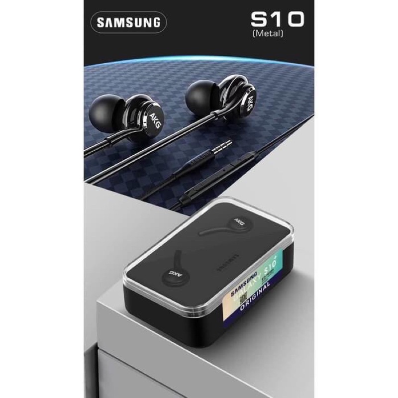 GROSIR HANDSFREE SAMSUNG AKG S10+ PACK KACA PREMIUM SUARA SUDAH DI TES BAGUS 100%