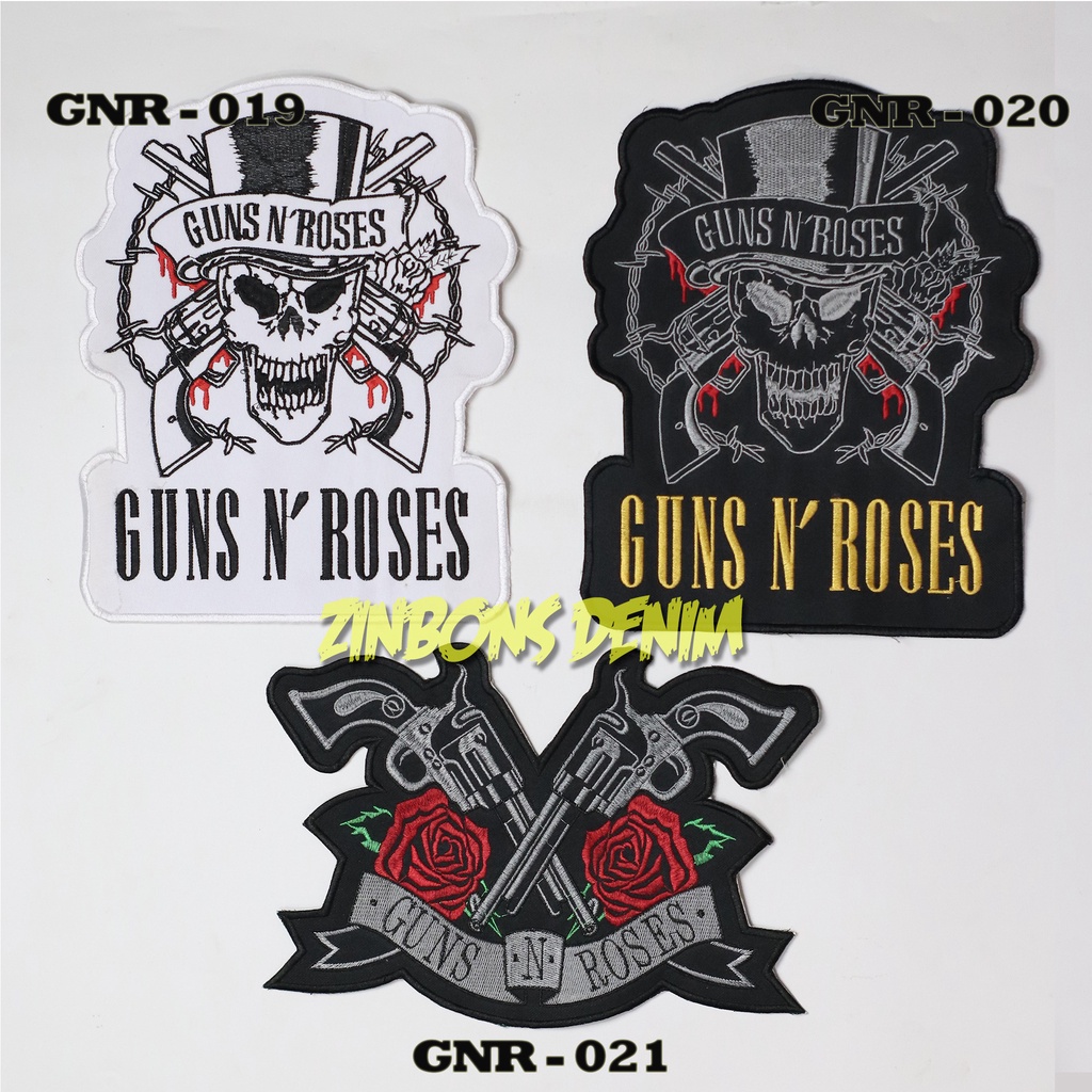 ZINBONS BACKPATCH NIRVANA MOTORHEAD BMTH BACK PATCH GNR SLIPKNOT METALLICA EMBLEM BORDIR BESAR