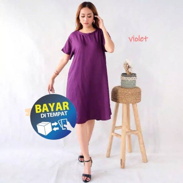 Daster / Dress Bali polos Jumbo