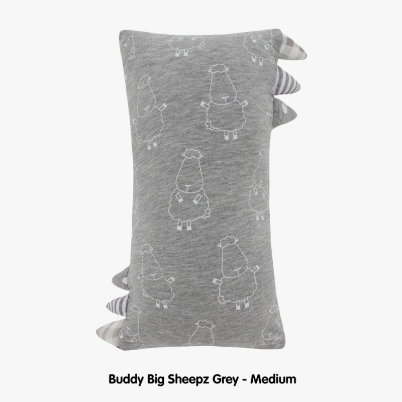 Baa Baa Sheepz Bed Time Buddy Big Sheep Grey Bantal Bayi - Medium