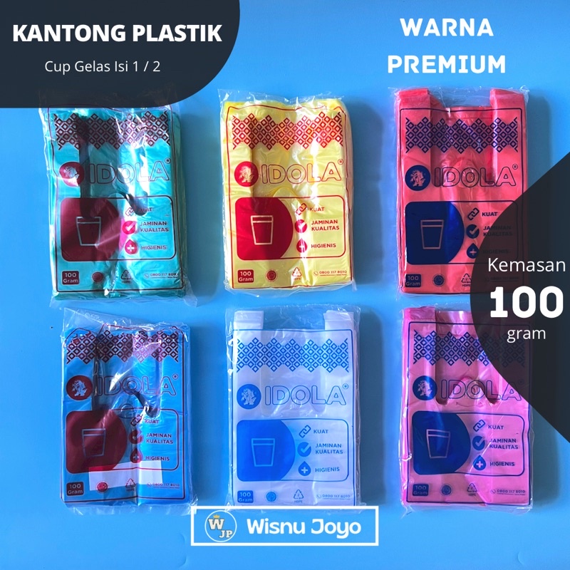 Kantong Kresek Gelas Idola 100gr / Kantong kresek cup Idola satu gelas
