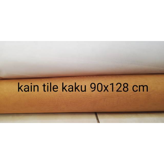 Kain tile halus kaku polos ukuran 90x128 cm