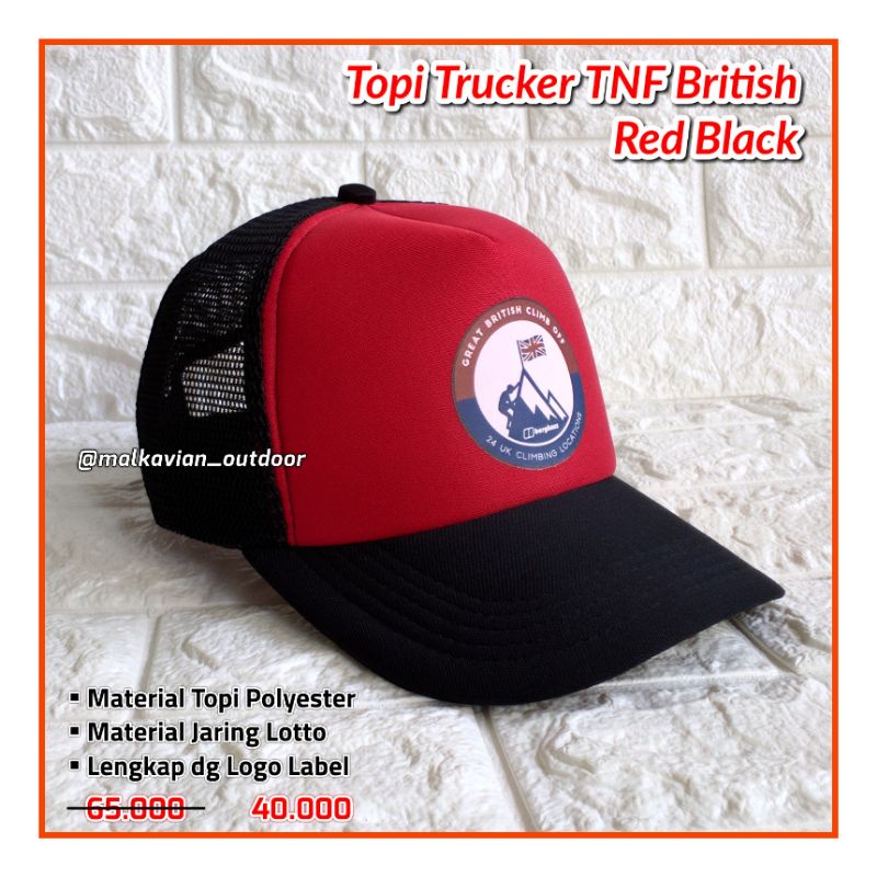 PROMO DISKON Topi Trucker Motiff TNF Outdoor Pendaki Gunung Hiking Camping Adventure