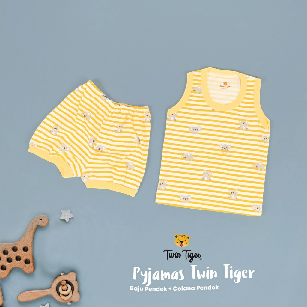 Twin Tiger Setelan Kutung Print Per 2 Pcs