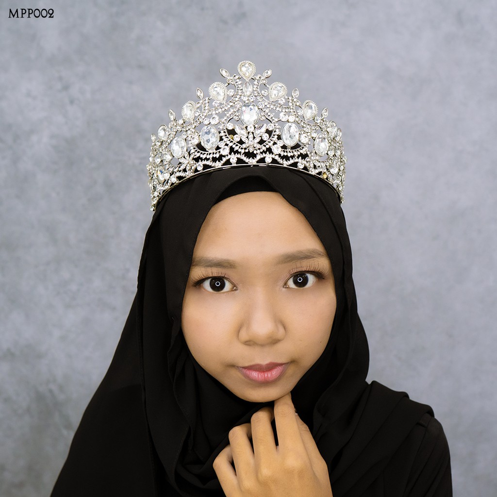 [TOKO TERPERCAYA] MAHKOTA BRIDAL PARTY EXCLUSIVE HIJAB PESTA PUTIH MPP002