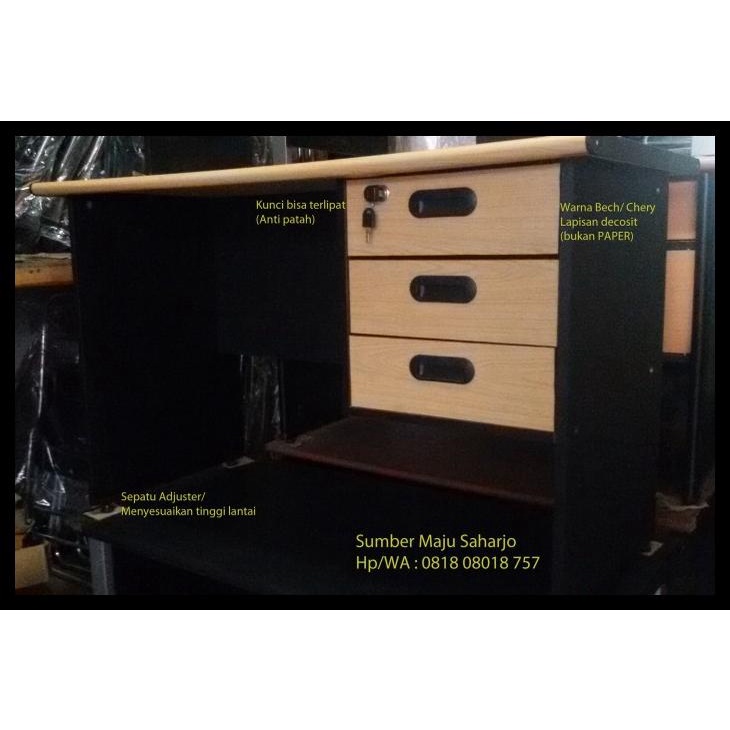 

Meja Kantor Meja Kerja Meja 1/2 Biro Sms-Edging Meja Laci 3