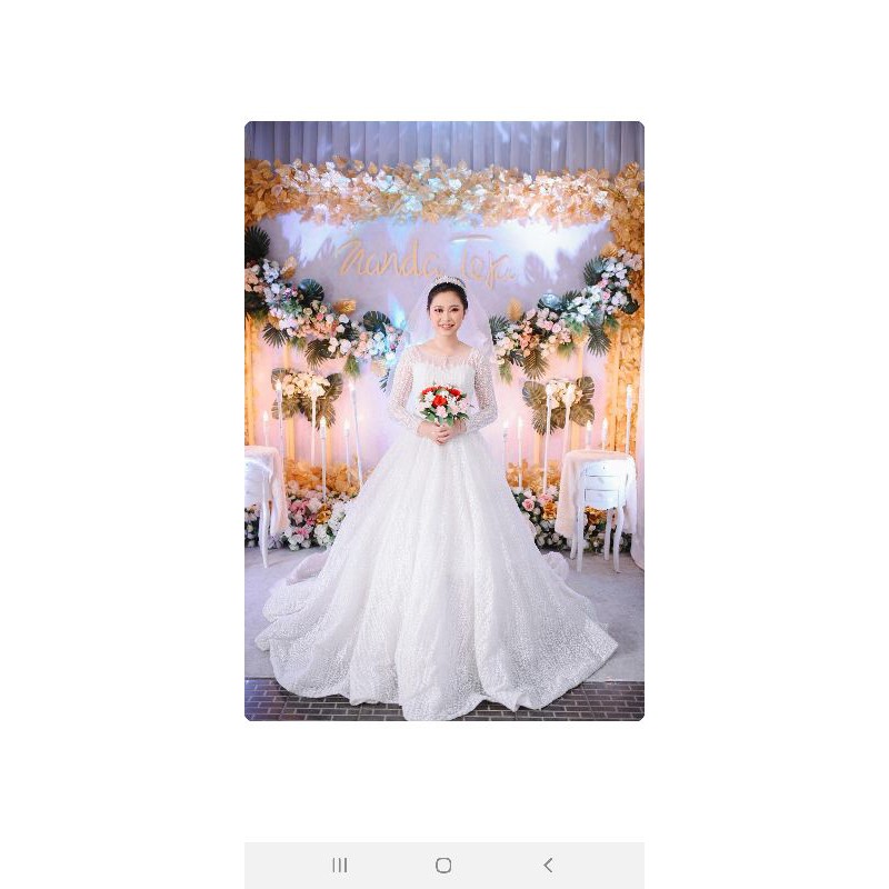 GAUN PENGANTIN SLAYER PUTIH