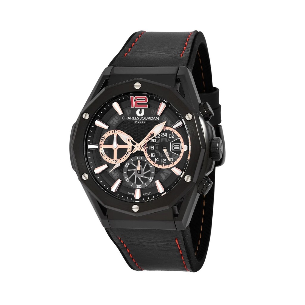 JAM TANGAN PRIA CHARLES JOURDAN CJ1101-1735C LUDIS SPORTS CHRONOGRAPH