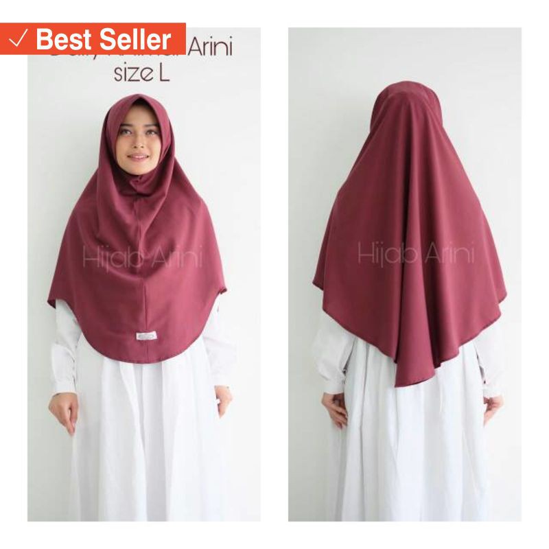 khimar Hijab pet anten wolfis terbaru murah / DAILY KHIMAR ARINI size L