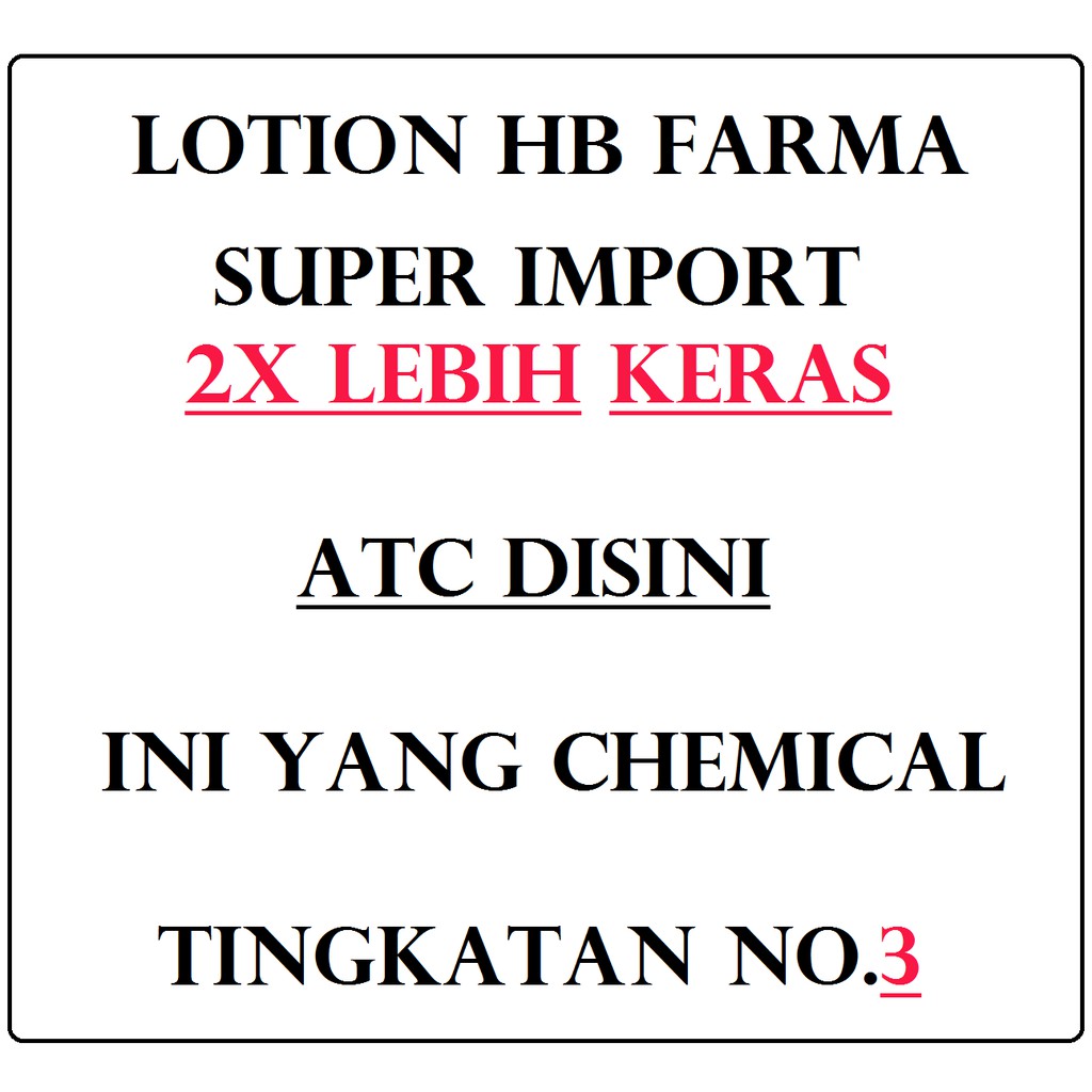 Lotion HB Farma super 2x lebih keras Import racik chemical kiloan full 1kg sekilo pemutih whitening