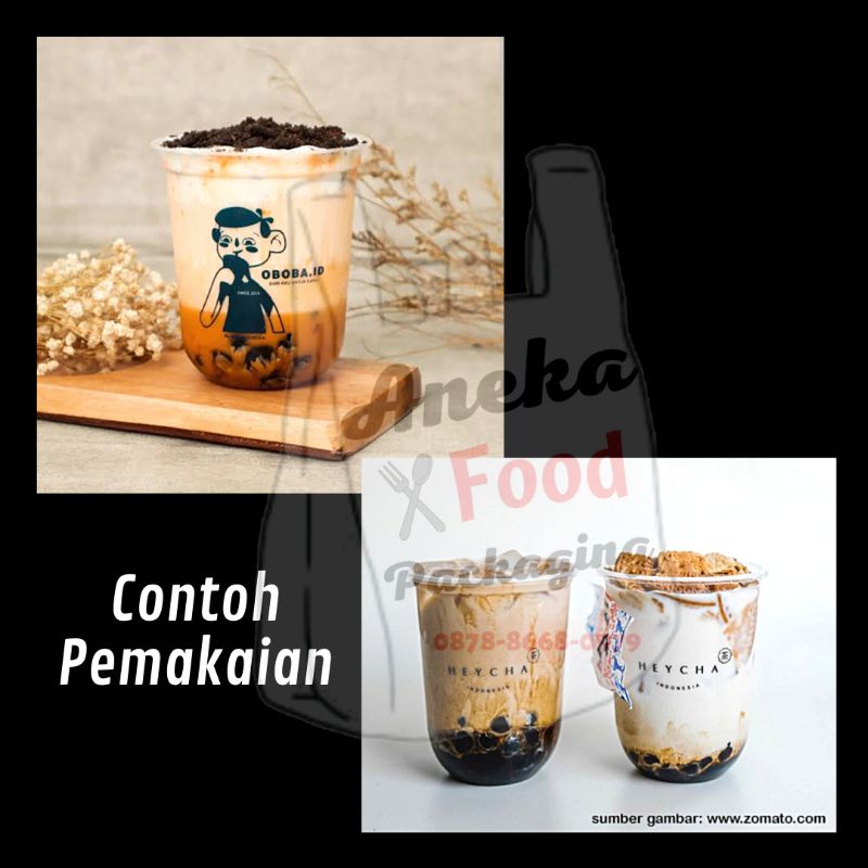 

2Xbtygneal Sakha Snack ) 50Pc- Gelas Plastik Oval Tebal Pp 14Oz, 16Oz, 18Oz, 22Oz Seal Cup Plastik U