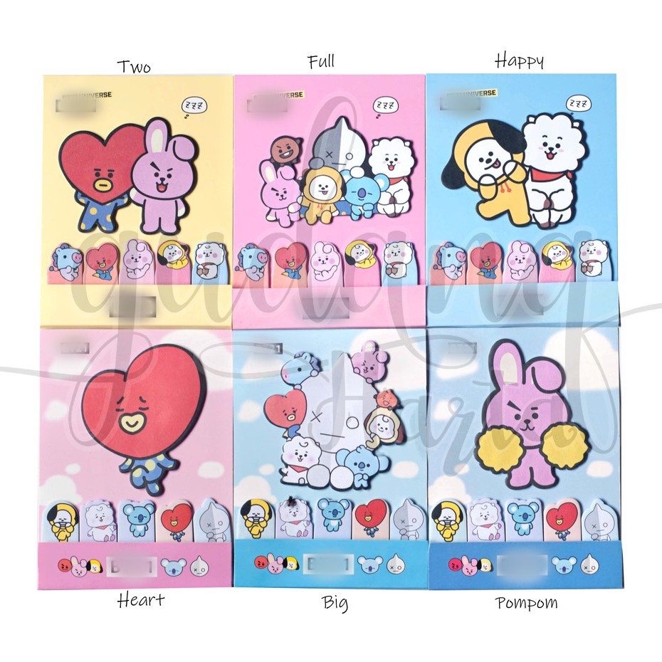 Sticky Notes Big Mascot Boyband Korea KPOP Agenda Memo Lucu DIY Scrapbook GH 301502