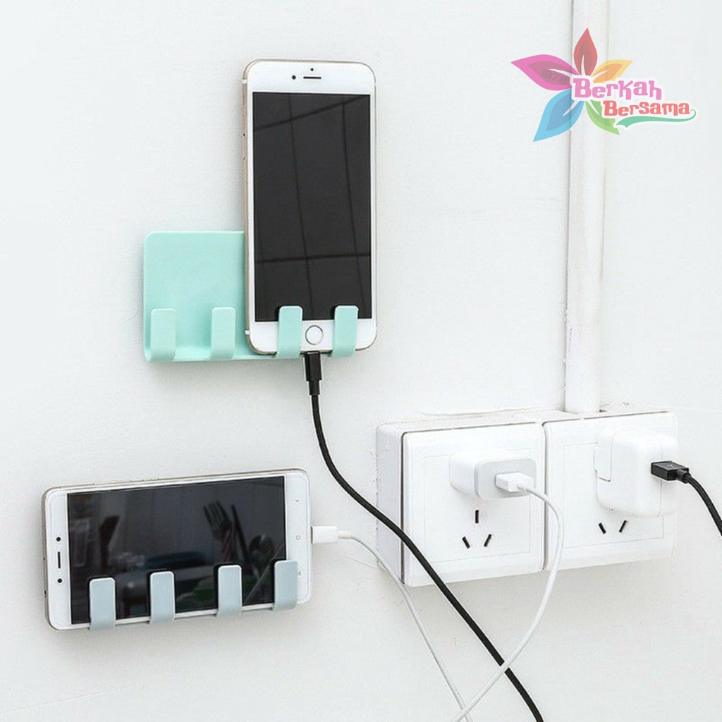 RT108 gantungan hook tempel dapur kamar mandi charger hp 4 kait serbaguna BB6686