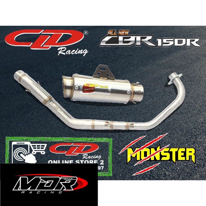 KNALPOT CLD RACING TYPE MONSTER RACE NEW CBR 150 R & NEW CB 150 R FACELIFT