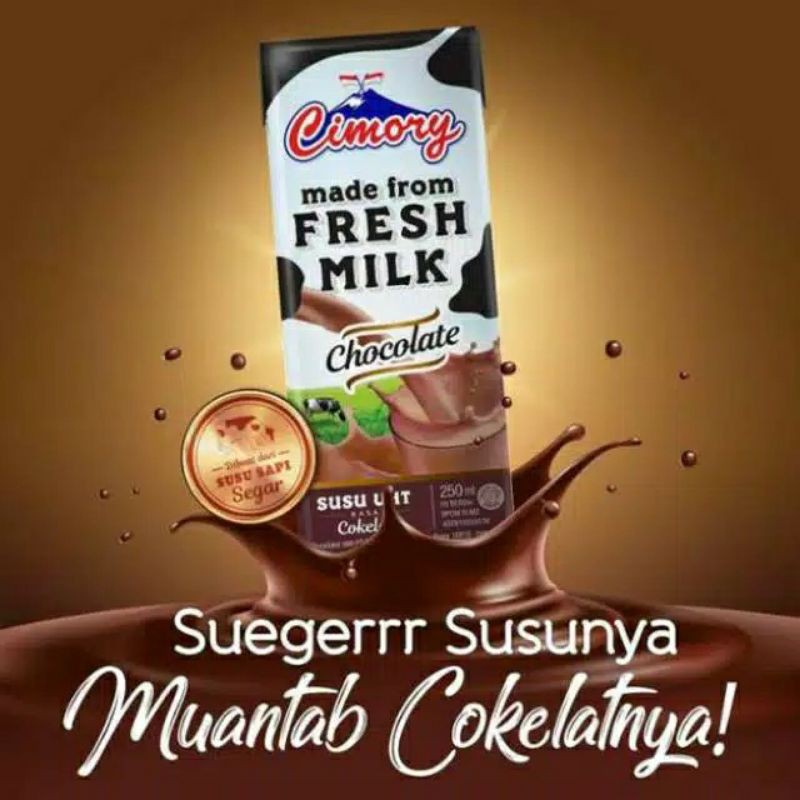 Jual Susu Cimory Uht Fresh Milk Chocolate 250 Ml Shopee Indonesia