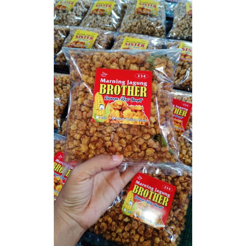 

Grosir Marning Jagung Renyah Brother rasa jeruk pedas manis dan asin