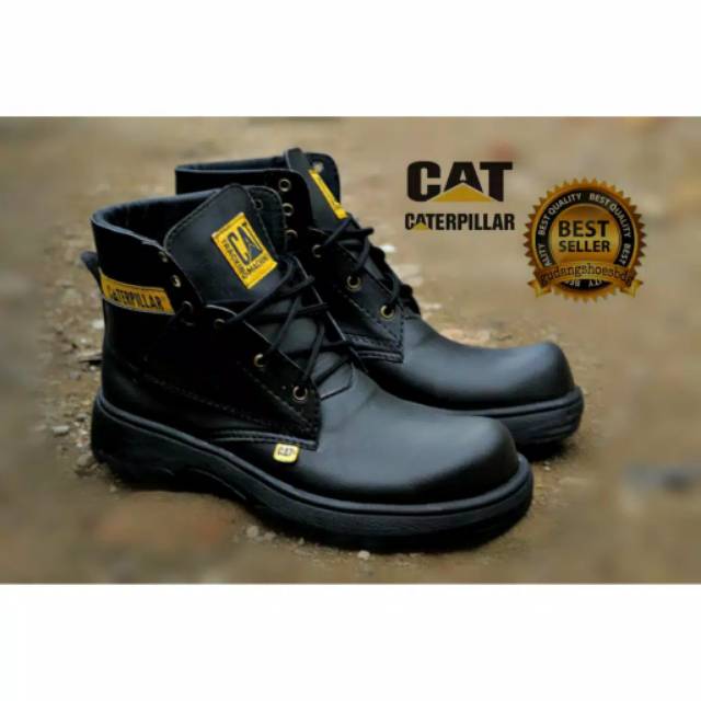 SEPATU SAFETY UJUNG BESI CAT PDL PDH TNI POLRI PROYEK LAPANGAN