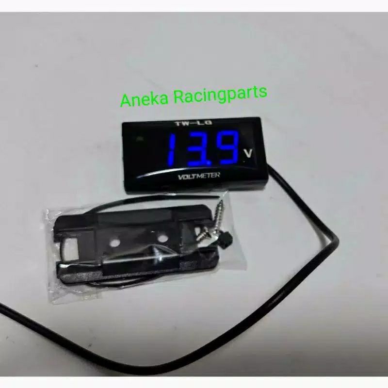 Voltmeter aki Rizoma X case Modish Volt meter Voltmeter pengukur aki motor waterproof