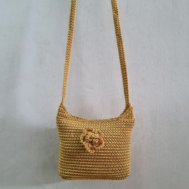 tas selempang wanita/ tas rajut benang/ tas benang rajut/ tas rajut/ tas unique/ tas rajut murah