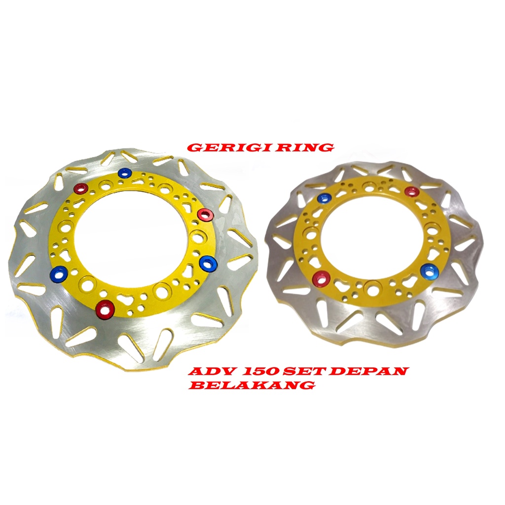 PIRINGAN CAKRAM SET ADV 150CC-PCX 150CC-adv 160cc DISK CARKAM SET DEPAN BELAKANG HONDA MATIC ADV 150CC