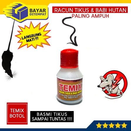 Temix Themix Temik Racun Obat Basmi Tikus Bibi Hutan BOTOL