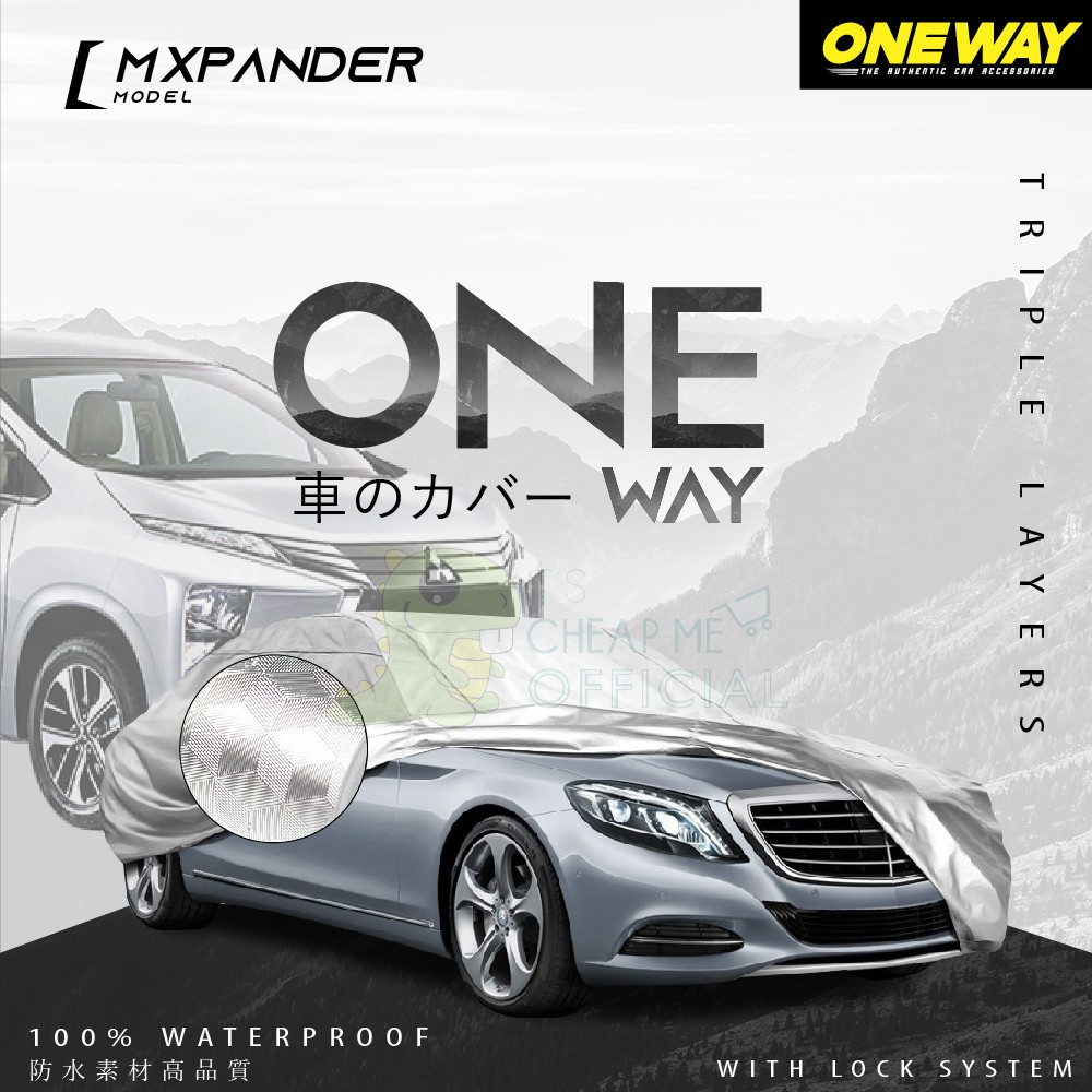 Cover Sarung Penutup Mobil Xpander 3 Layer Waterproof Body Cover Premium