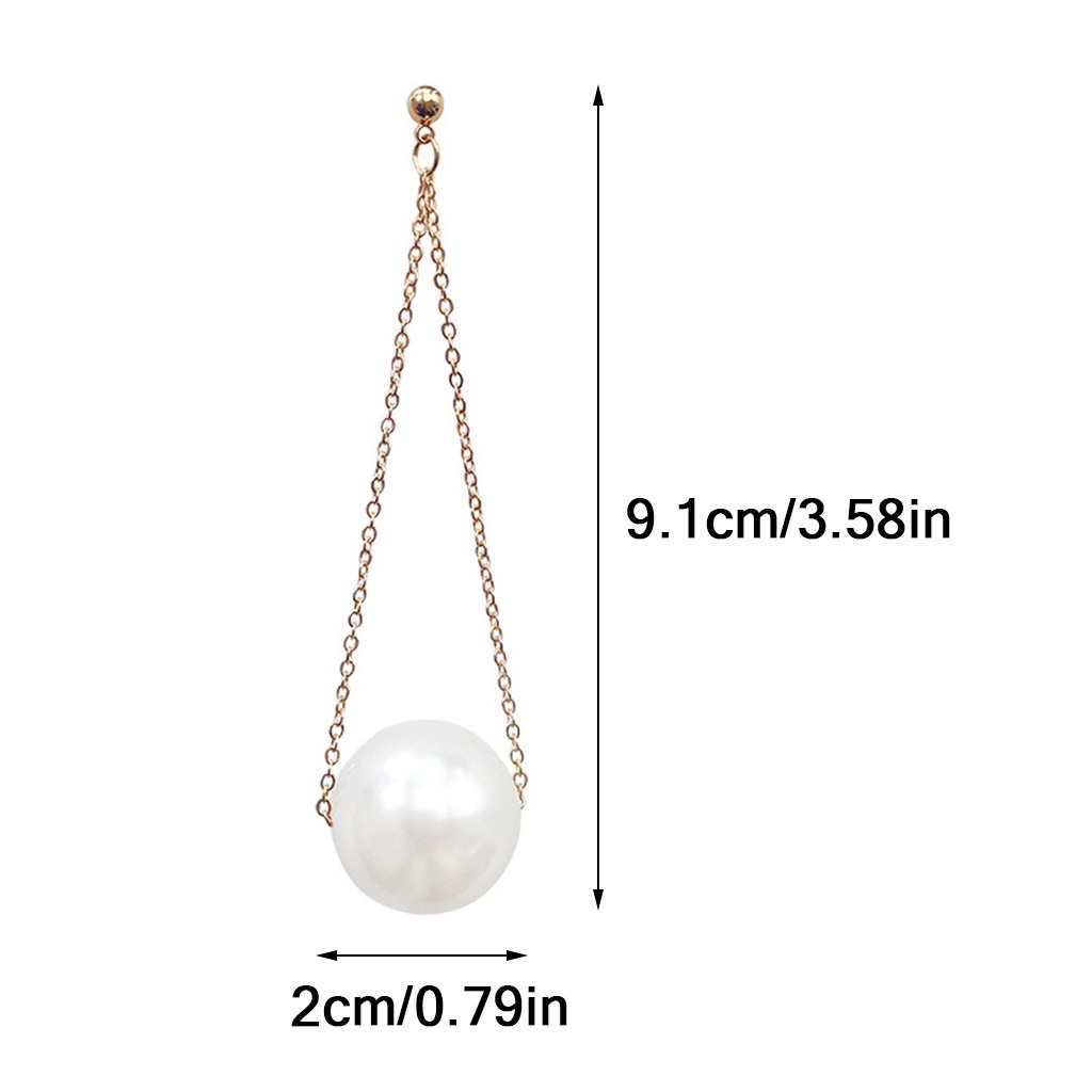 SIY  Artificial Pearl Earrings Fashion Women Temperament Long Earring Simple Wild Ear Jewelry Gifts