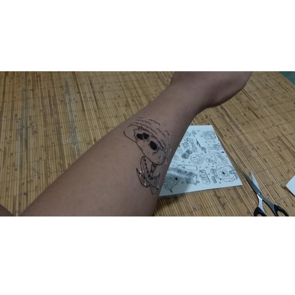 Tato Tatto Temporer Cetak Custom Ukuran A4 Desain Bebas Kode 6221 Shopee Indonesia