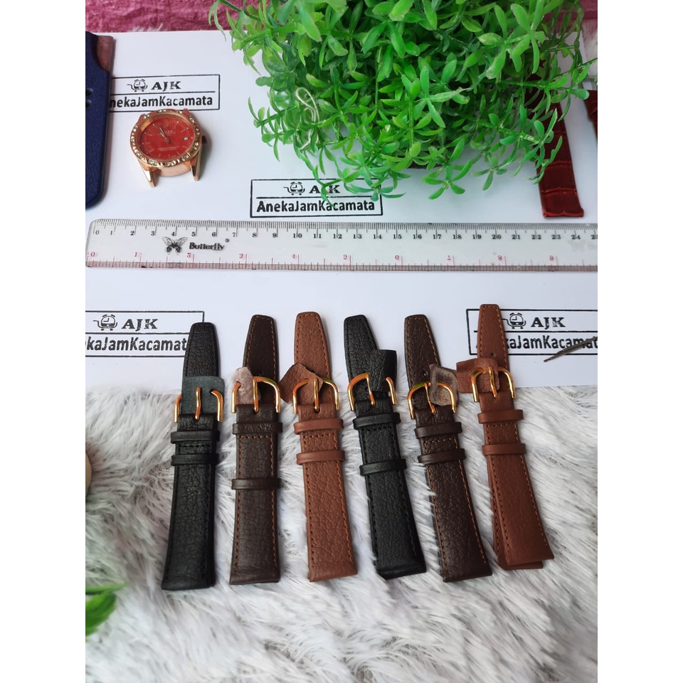 tali jam tangan kulit A1 ukuran 12mm-20mm/strap jam tangan kulit seiko alba/tali jam tangan seiko alba/tali jam kulit/tali jam tangan original/strap jam tangan kulit