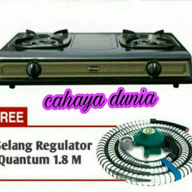 KOMPOR GAS RINNAI 522S+SELANG QUANTUM