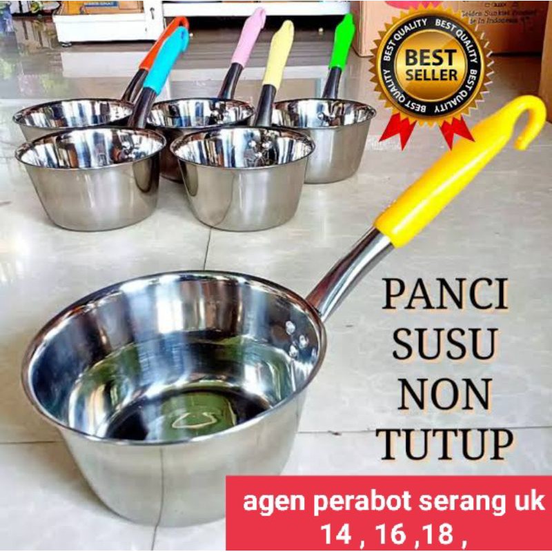 GROSIR panci mie  gagang  warna Stainles berbagai ukursn