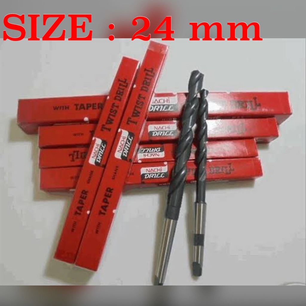 Mata Bor Besi 24 MM HSS Taper Nachi Mata Bor Kones Mata Bor Nachi